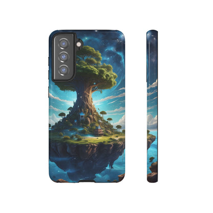 Mystical Tree Phone Case, Tough Cases, Unique Phone Cover, Magical Landscape, Gift for Nature Lovers, Protective Case, Whimsical Design