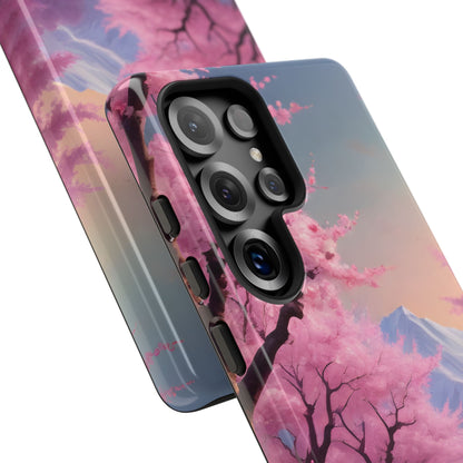 Cherry Blossom Phone Case, Spring Aesthetic, Tough Phone Cover, Floral Design, Nature Lover Gift, Sakura Case