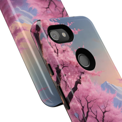 Cherry Blossom Phone Case, Spring Aesthetic, Tough Phone Cover, Floral Design, Nature Lover Gift, Sakura Case