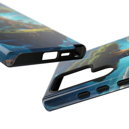 Mystical Tree Phone Case, Tough Cases, Unique Phone Cover, Magical Landscape, Gift for Nature Lovers, Protective Case, Whimsical Design