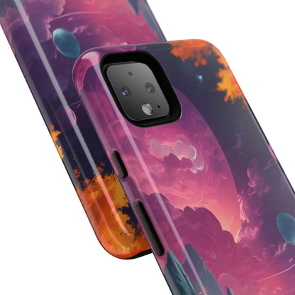 Psychedelic Astronaut Phone Case, Galaxy Space Theme, Tough Cases for Men & Women, Unique Gifts for Tech Lovers, Stylish Accessories, Cosmic Decor