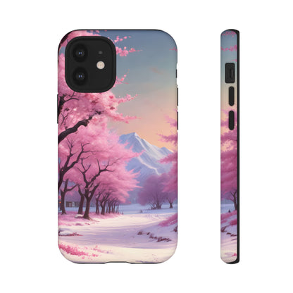 Cherry Blossom Phone Case, Spring Aesthetic, Tough Phone Cover, Floral Design, Nature Lover Gift, Sakura Case