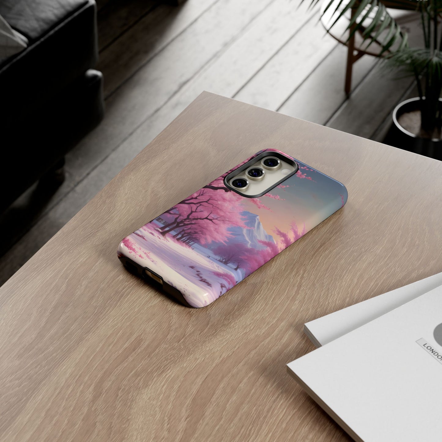 Funda para teléfono con diseño de flor de cerezo, estética primaveral, funda resistente para teléfono, diseño floral, regalo para amantes de la naturaleza, funda Sakura.
