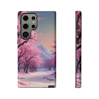 Cherry Blossom Phone Case, Spring Aesthetic, Tough Phone Cover, Floral Design, Nature Lover Gift, Sakura Case