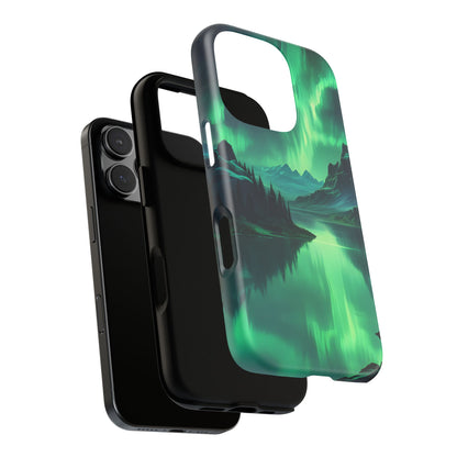 Aurora Borealis Phone Case, Tough Cases for Nature Lovers, Celestial Art Phone Cover, Unique Gift for Outdoorsy Friends, Compatible [...]