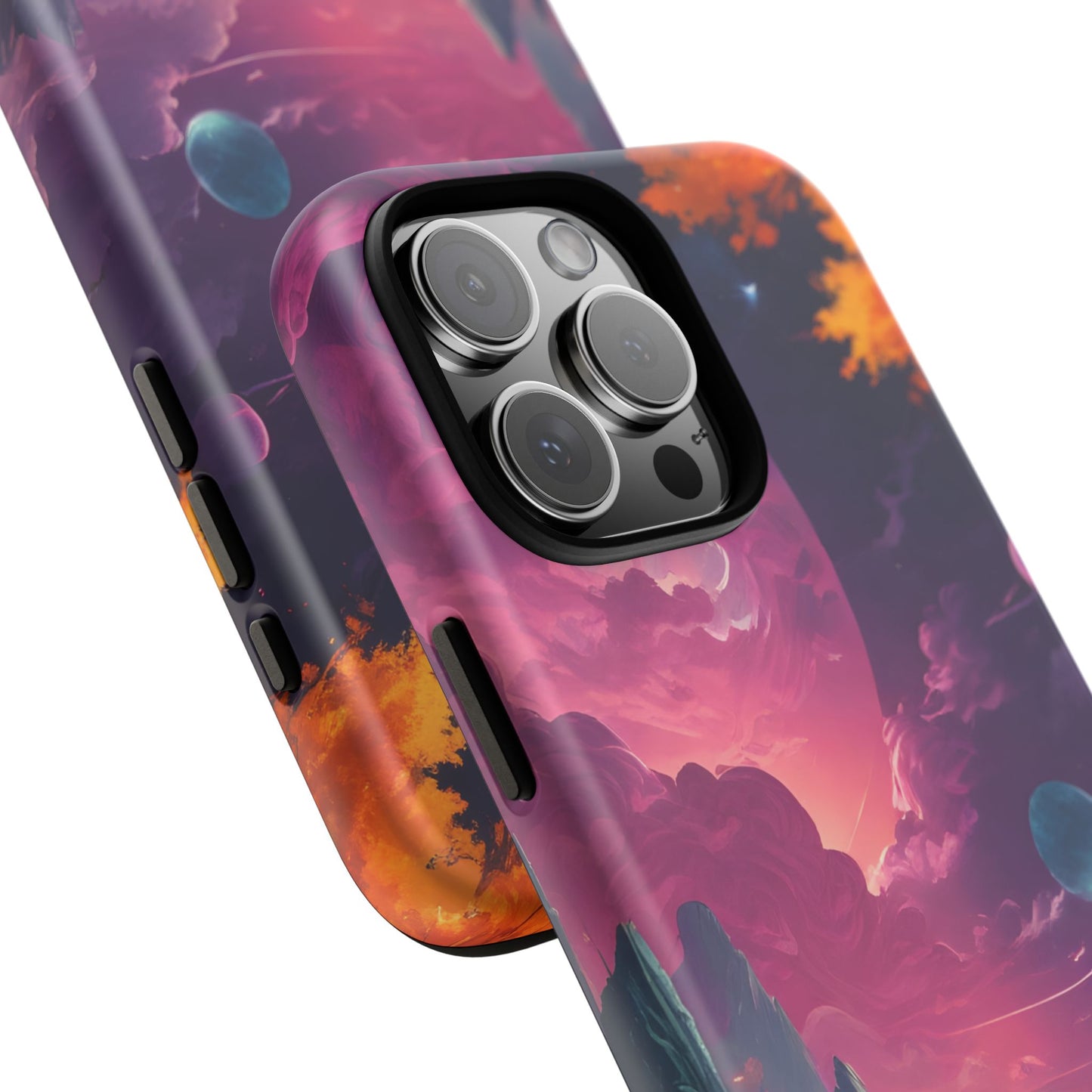 Carcasa para teléfono de astronauta psicodélico, tema espacial galaxia, fundas resistentes para hombres y mujeres, regalos únicos para amantes de la tecnología, accesorios elegantes, decoración cósmica.