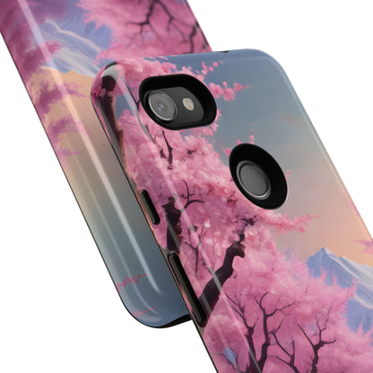 Cherry Blossom Phone Case, Spring Aesthetic, Tough Phone Cover, Floral Design, Nature Lover Gift, Sakura Case