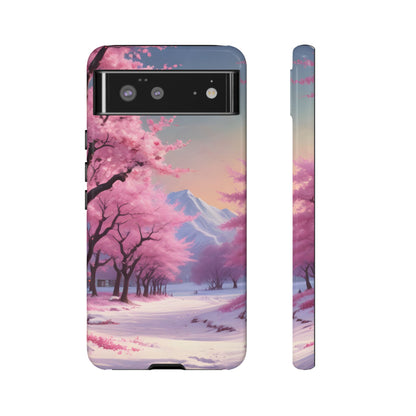 Cherry Blossom Phone Case, Spring Aesthetic, Tough Phone Cover, Floral Design, Nature Lover Gift, Sakura Case