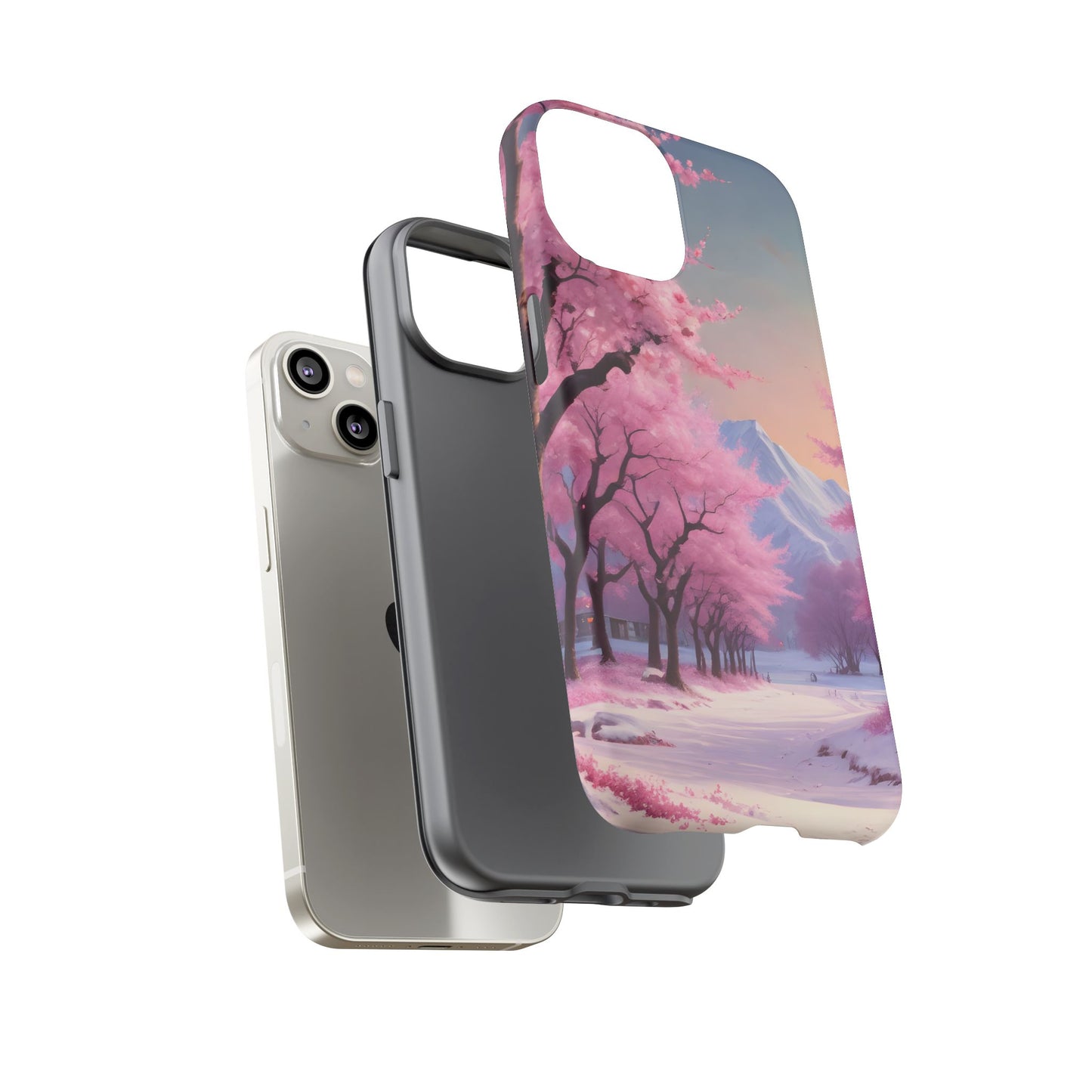 Funda para teléfono con diseño de flor de cerezo, estética primaveral, funda resistente para teléfono, diseño floral, regalo para amantes de la naturaleza, funda Sakura.