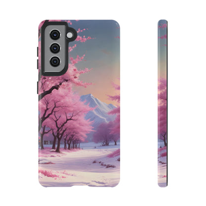 Cherry Blossom Phone Case, Spring Aesthetic, Tough Phone Cover, Floral Design, Nature Lover Gift, Sakura Case