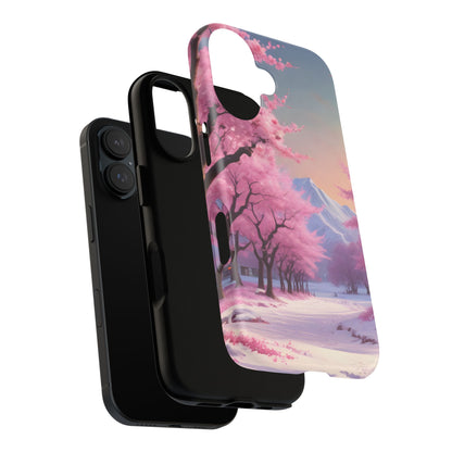 Cherry Blossom Phone Case, Spring Aesthetic, Tough Phone Cover, Floral Design, Nature Lover Gift, Sakura Case