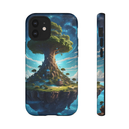 Mystical Tree Phone Case, Tough Cases, Unique Phone Cover, Magical Landscape, Gift for Nature Lovers, Protective Case, Whimsical Design