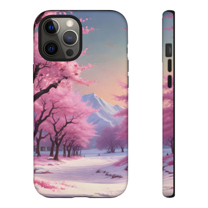 Cherry Blossom Phone Case, Spring Aesthetic, Tough Phone Cover, Floral Design, Nature Lover Gift, Sakura Case