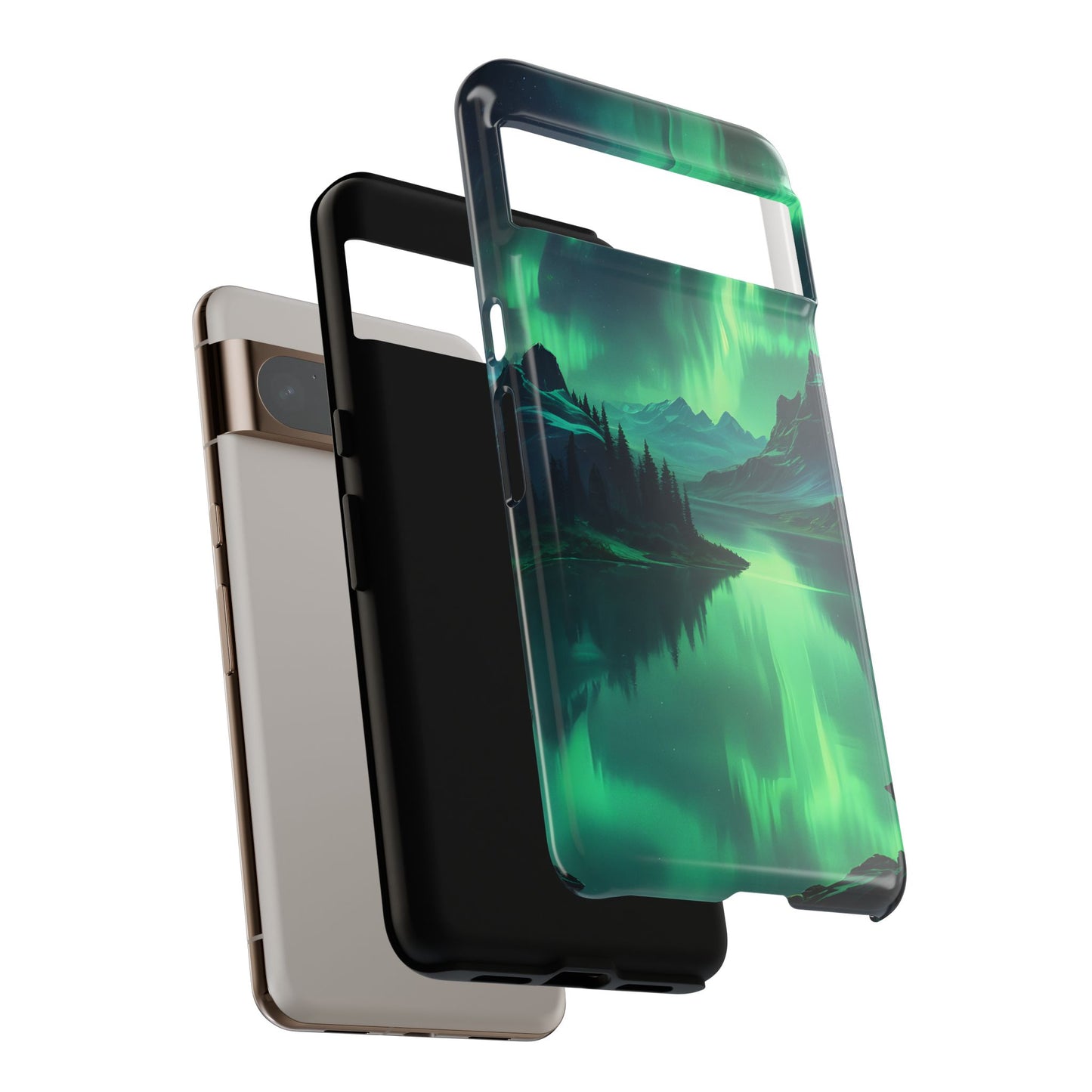 Carcasa para teléfono Aurora Boreal, carcasas resistentes para amantes de la naturaleza, funda para teléfono con arte celestial, regalo único para amigos amantes de la naturaleza, compatible [...]