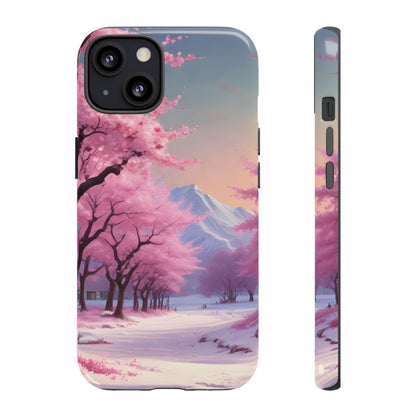 Cherry Blossom Phone Case, Spring Aesthetic, Tough Phone Cover, Floral Design, Nature Lover Gift, Sakura Case