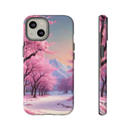 Cherry Blossom Phone Case, Spring Aesthetic, Tough Phone Cover, Floral Design, Nature Lover Gift, Sakura Case
