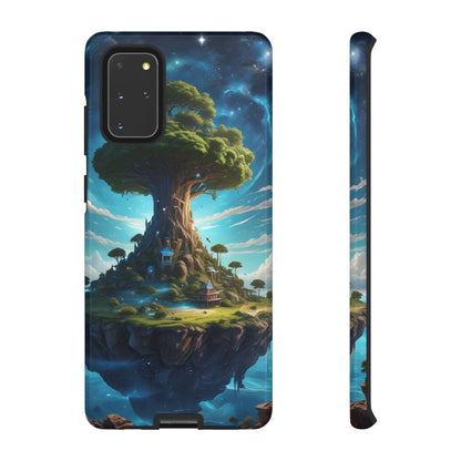 Mystical Tree Phone Case, Tough Cases, Unique Phone Cover, Magical Landscape, Gift for Nature Lovers, Protective Case, Whimsical Design