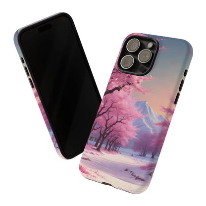 Cherry Blossom Phone Case, Spring Aesthetic, Tough Phone Cover, Floral Design, Nature Lover Gift, Sakura Case
