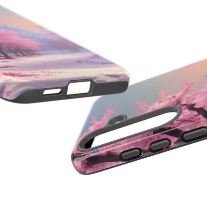 Cherry Blossom Phone Case, Spring Aesthetic, Tough Phone Cover, Floral Design, Nature Lover Gift, Sakura Case
