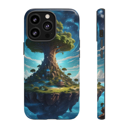 Mystical Tree Phone Case, Tough Cases, Unique Phone Cover, Magical Landscape, Gift for Nature Lovers, Protective Case, Whimsical Design