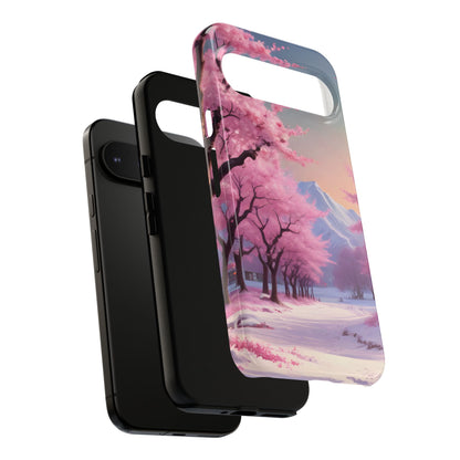 Cherry Blossom Phone Case, Spring Aesthetic, Tough Phone Cover, Floral Design, Nature Lover Gift, Sakura Case