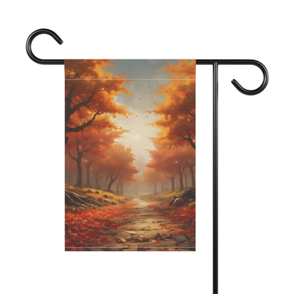 A Stroll Through Autumn Garden Banner Fall Decor Flag Seasonal Home Decoration Harvest Yard Sign Thanksgiving Outdoor