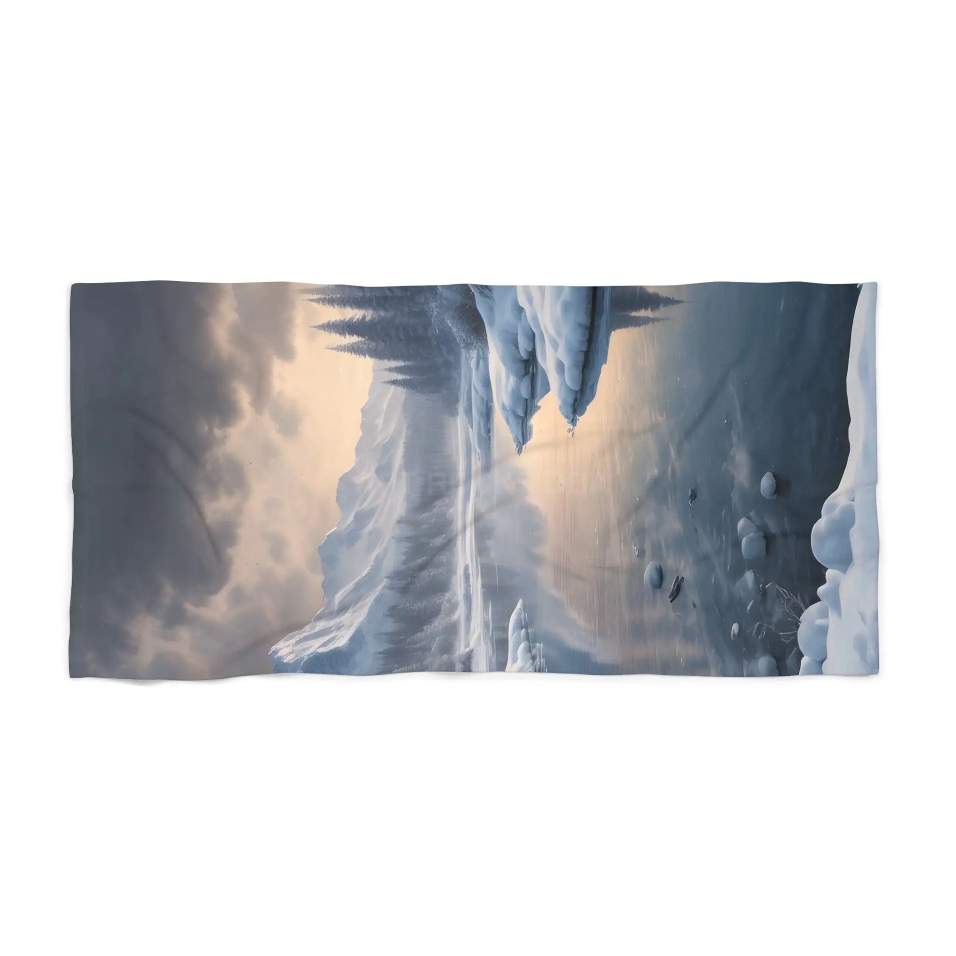 Arctic Dusk Beach Towel - Home Decor