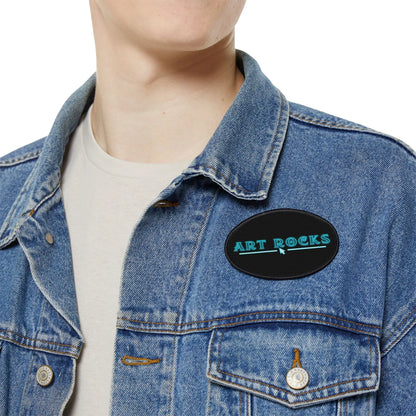 Art Rocks Logo Iron-On Patch - 3.5’’ × 2.5’’ (Oval) - Accessories