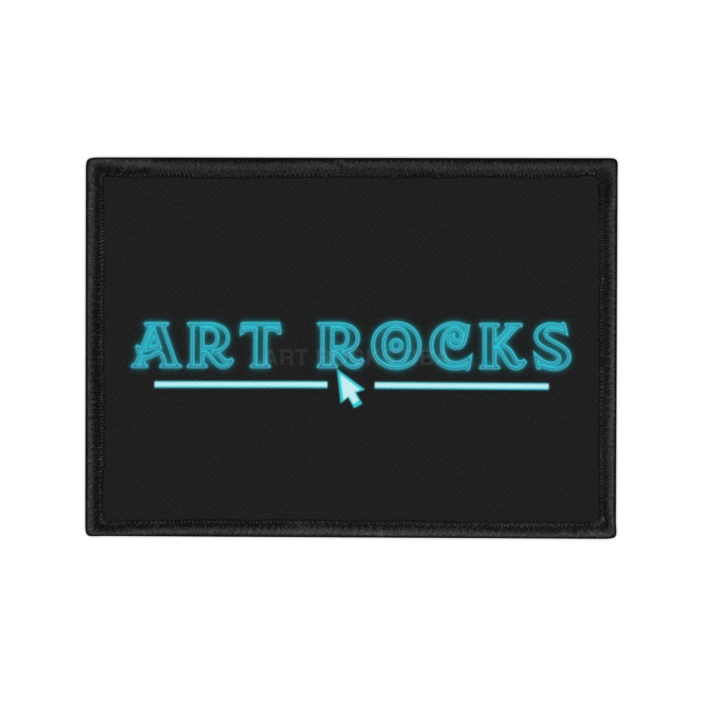 Art Rocks Logo Iron-On Patch - 3.5’’ × 2.5’’ (Rectangle) - Accessories