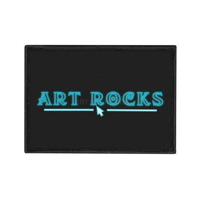 Art Rocks Logo Iron-On Patch - 3.5’’ × 2.5’’ (Rectangle) - Accessories