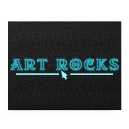 Art Rocks Neon Puzzle — 120/252/500-Piece Jigsaw for Artists & Creative Gifts - 14’’ × 11’’ (252 pcs) - Puzzle