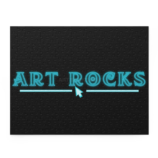 Art Rocks Neon Puzzle — 120/252/500-Piece Jigsaw for Artists & Creative Gifts - 14’’ × 11’’ (252 pcs) - Puzzle