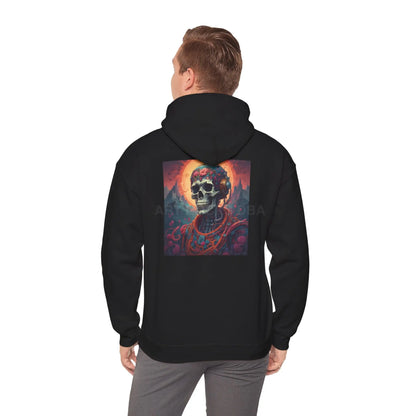 Art Rocks Skeleton Unisex Hoodie - Creative Fashion for Artists Unique Gift Art Lovers Comfortable Sweatshirt Ideal