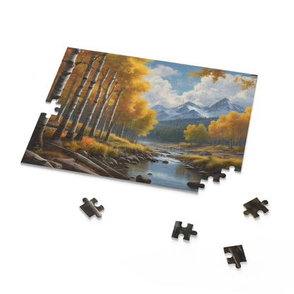 Aspen Creek Mountain Jigsaw Puzzle — (120/252/500 pieces) - Puzzle