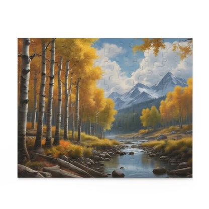 Aspen Creek Mountain Jigsaw Puzzle — (120/252/500 pieces) - Puzzle