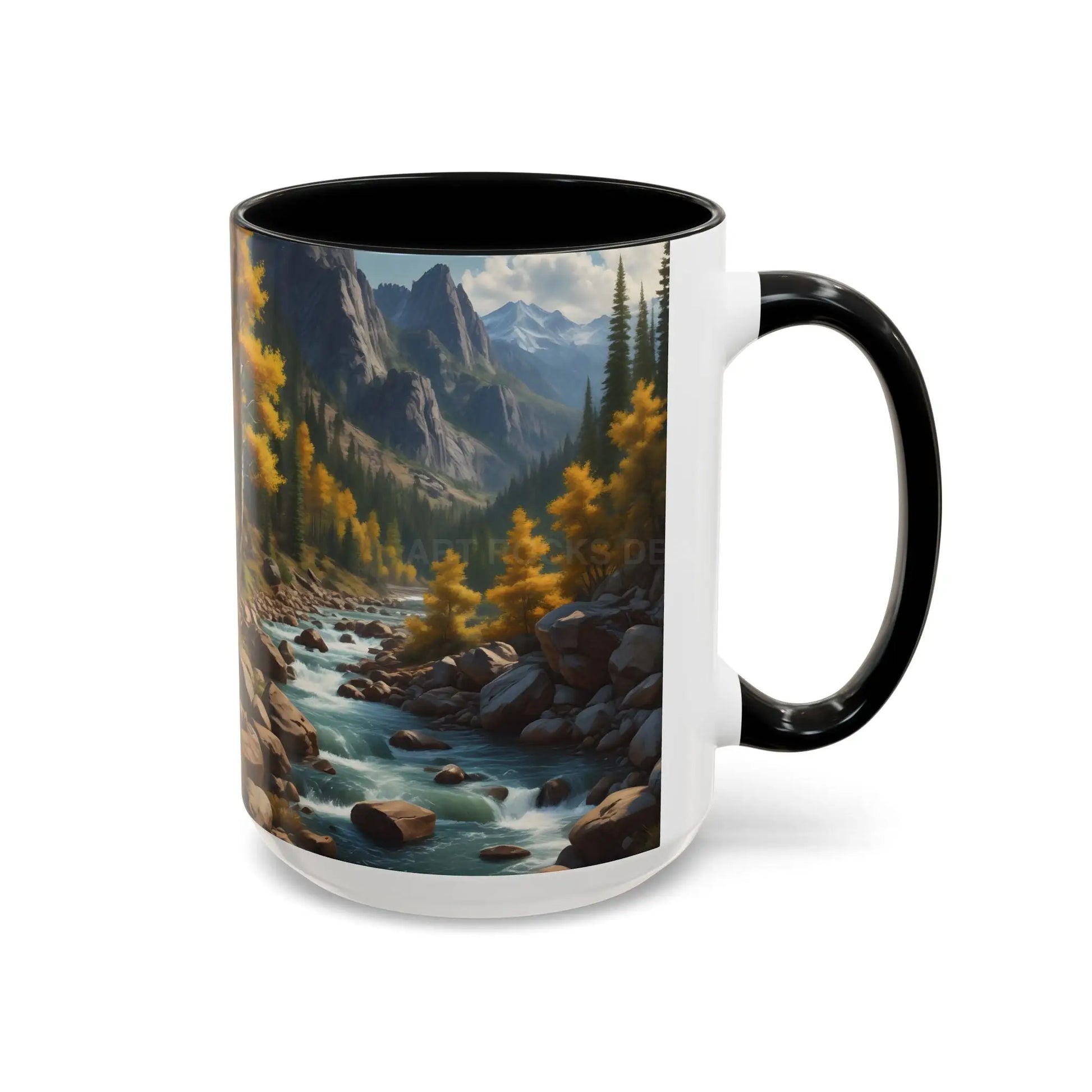 Aspen River Cabin Coffee Mug — Nature Landscape Accent Mug (11/15 oz) - Mug