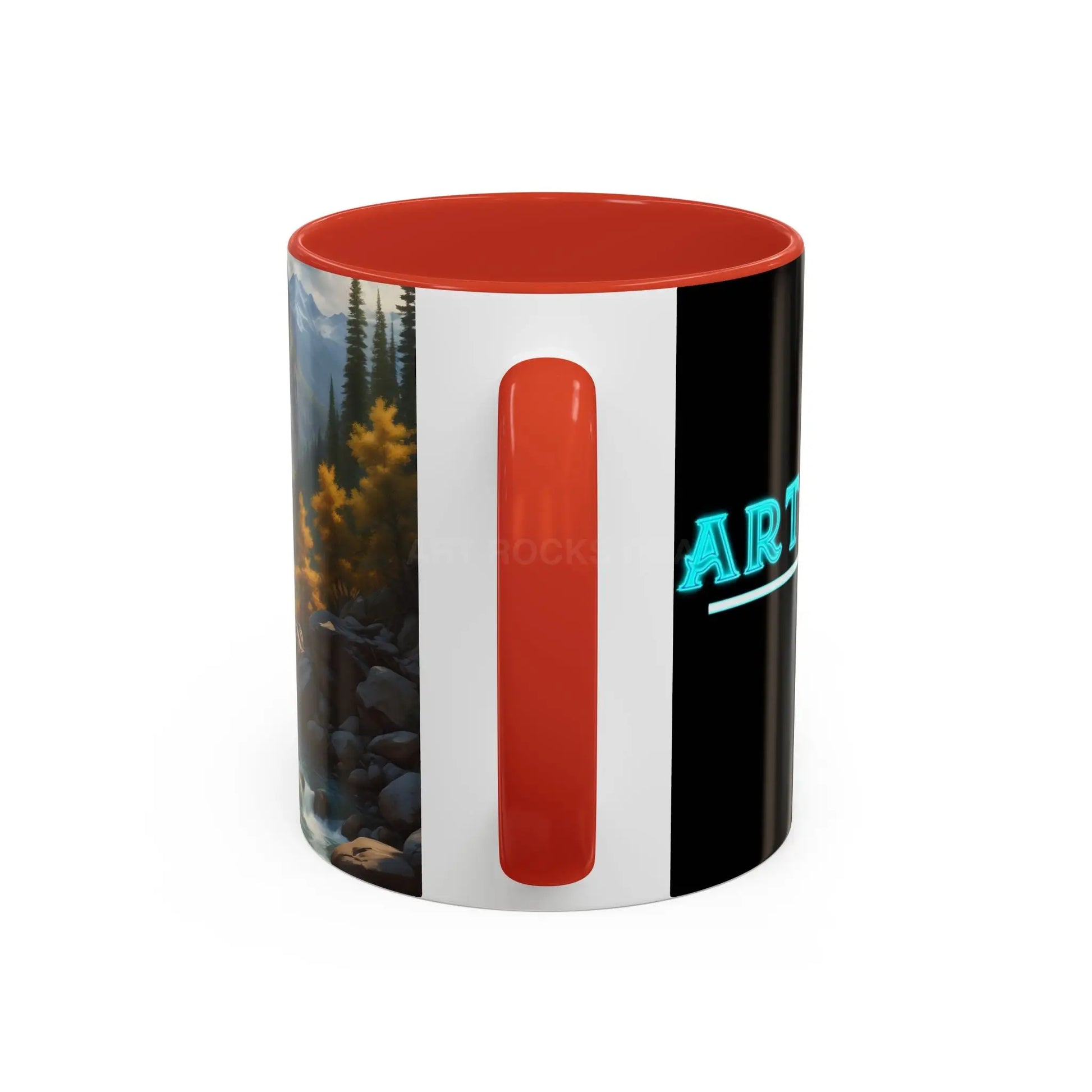 Aspen River Cabin Coffee Mug — Nature Landscape Accent Mug (11/15 oz) - Mug