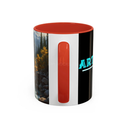 Aspen River Cabin Coffee Mug — Nature Landscape Accent Mug (11/15 oz) - Mug