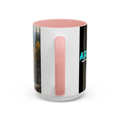 Aspen River Cabin Coffee Mug — Nature Landscape Accent Mug (11/15 oz) - Mug