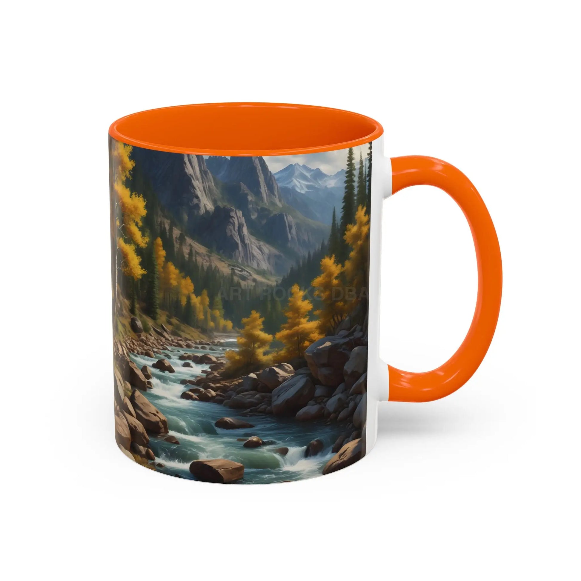 Aspen River Cabin Coffee Mug — Nature Landscape Accent Mug (11/15 oz) - Mug