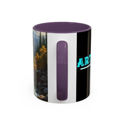 Aspen River Cabin Coffee Mug — Nature Landscape Accent Mug (11/15 oz) - Mug