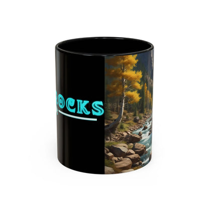 Aspen River Cabin Coffee Mug — Nature Landscape Accent Mug (11/15 oz) - Mug