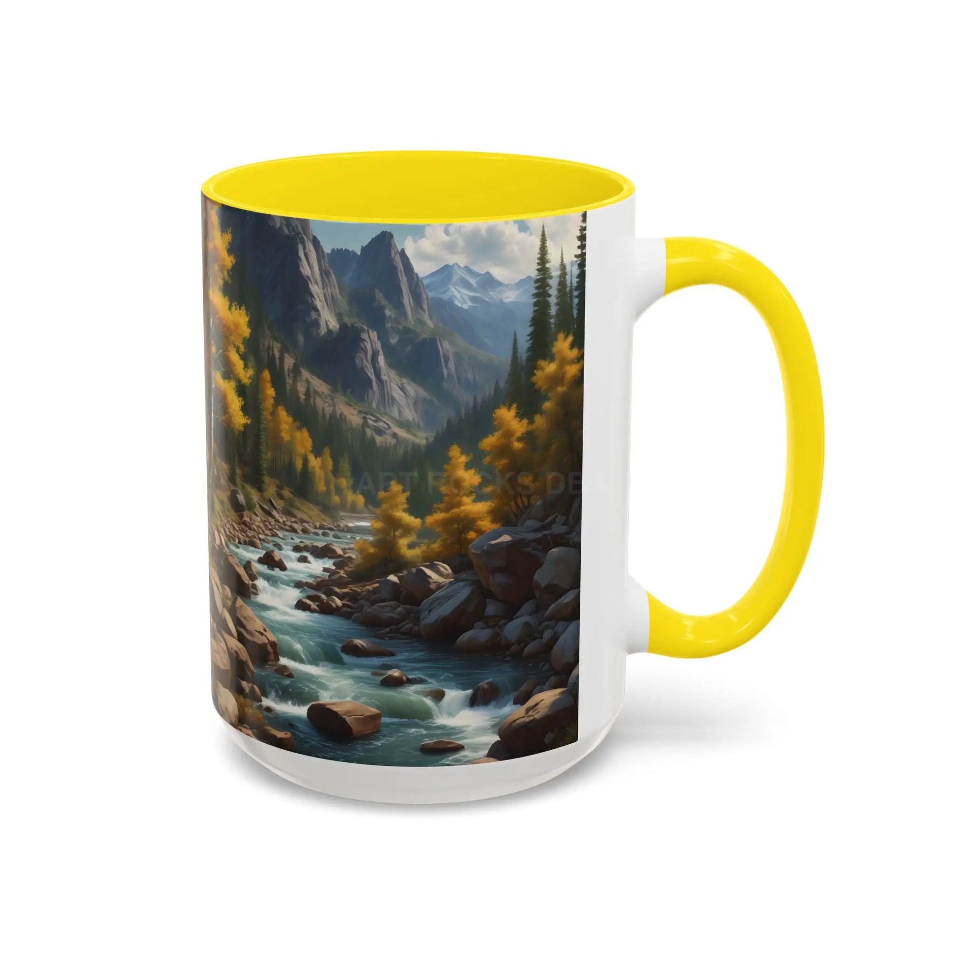 Aspen River Cabin Coffee Mug — Nature Landscape Accent Mug (11/15 oz) - Mug