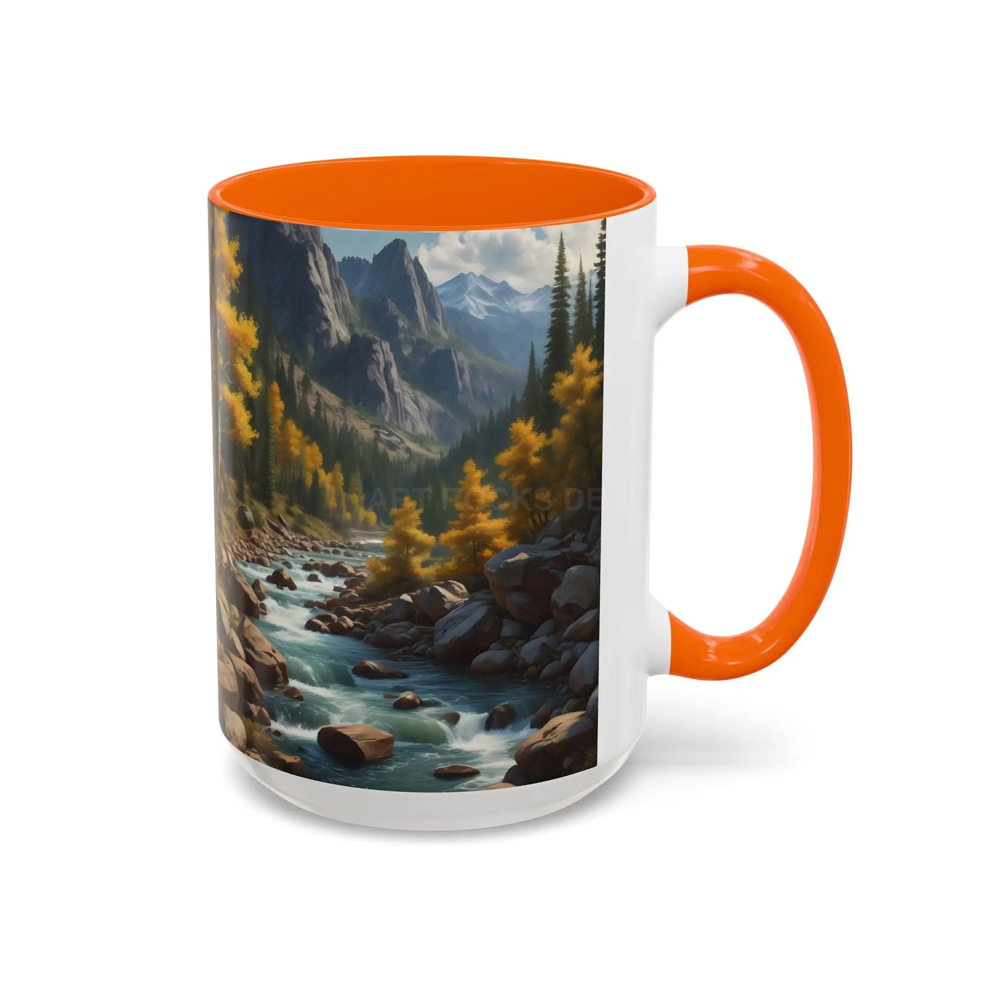 Aspen River Cabin Coffee Mug — Nature Landscape Accent Mug (11/15 oz) - Mug