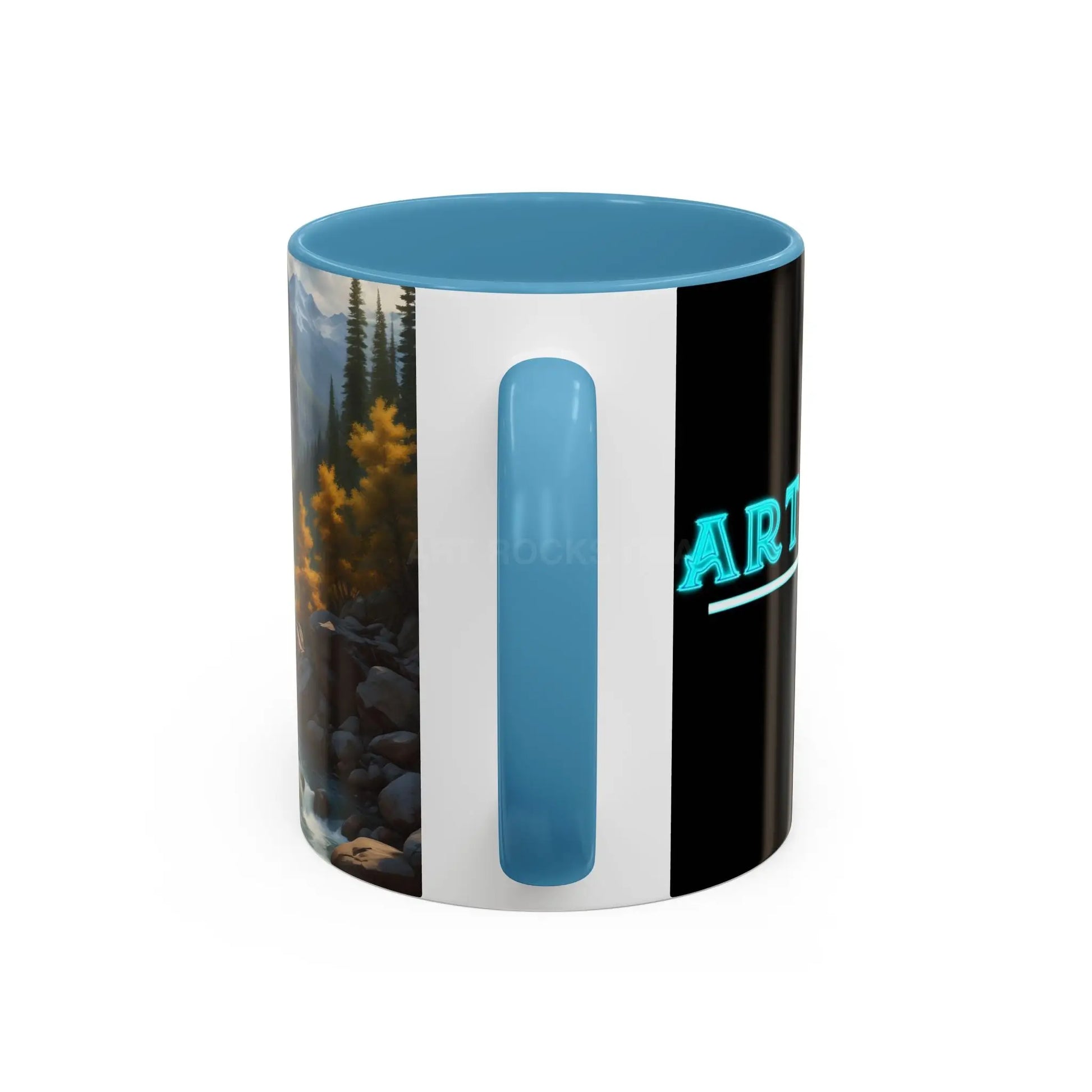 Aspen River Cabin Coffee Mug — Nature Landscape Accent Mug (11/15 oz) - Mug