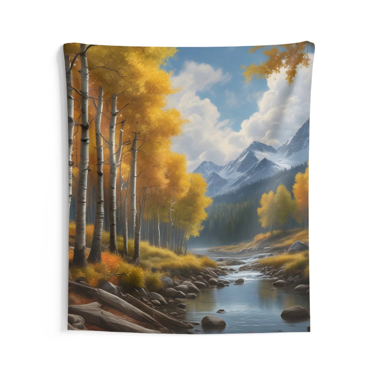 Aspens in the Fall Wall Tapestry – Cozy Décor for Home Nature-Inspired Room Perfect for Fall Wall Art Boho Style - 68’’