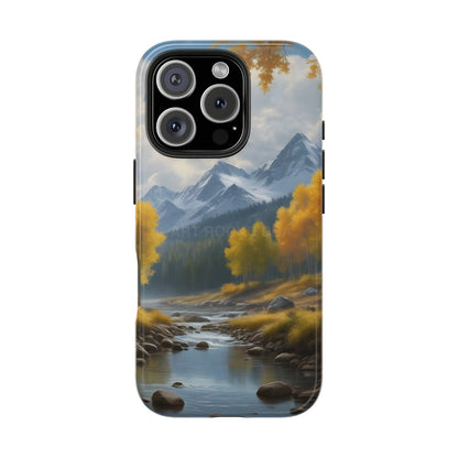 Aspens in The Mountains Tough Phone Cases Nature Phone Cover Outdoor Adventure Gift Protective Cases Wildlife-Inspired