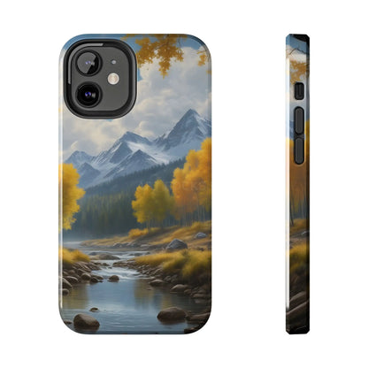 Aspens in The Mountains Tough Phone Cases Nature Phone Cover Outdoor Adventure Gift Protective Cases Wildlife-Inspired
