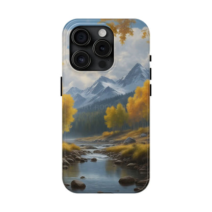 Aspens in The Mountains Tough Phone Cases Nature Phone Cover Outdoor Adventure Gift Protective Cases Wildlife-Inspired