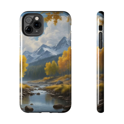 Aspens in The Mountains Tough Phone Cases Nature Phone Cover Outdoor Adventure Gift Protective Cases Wildlife-Inspired